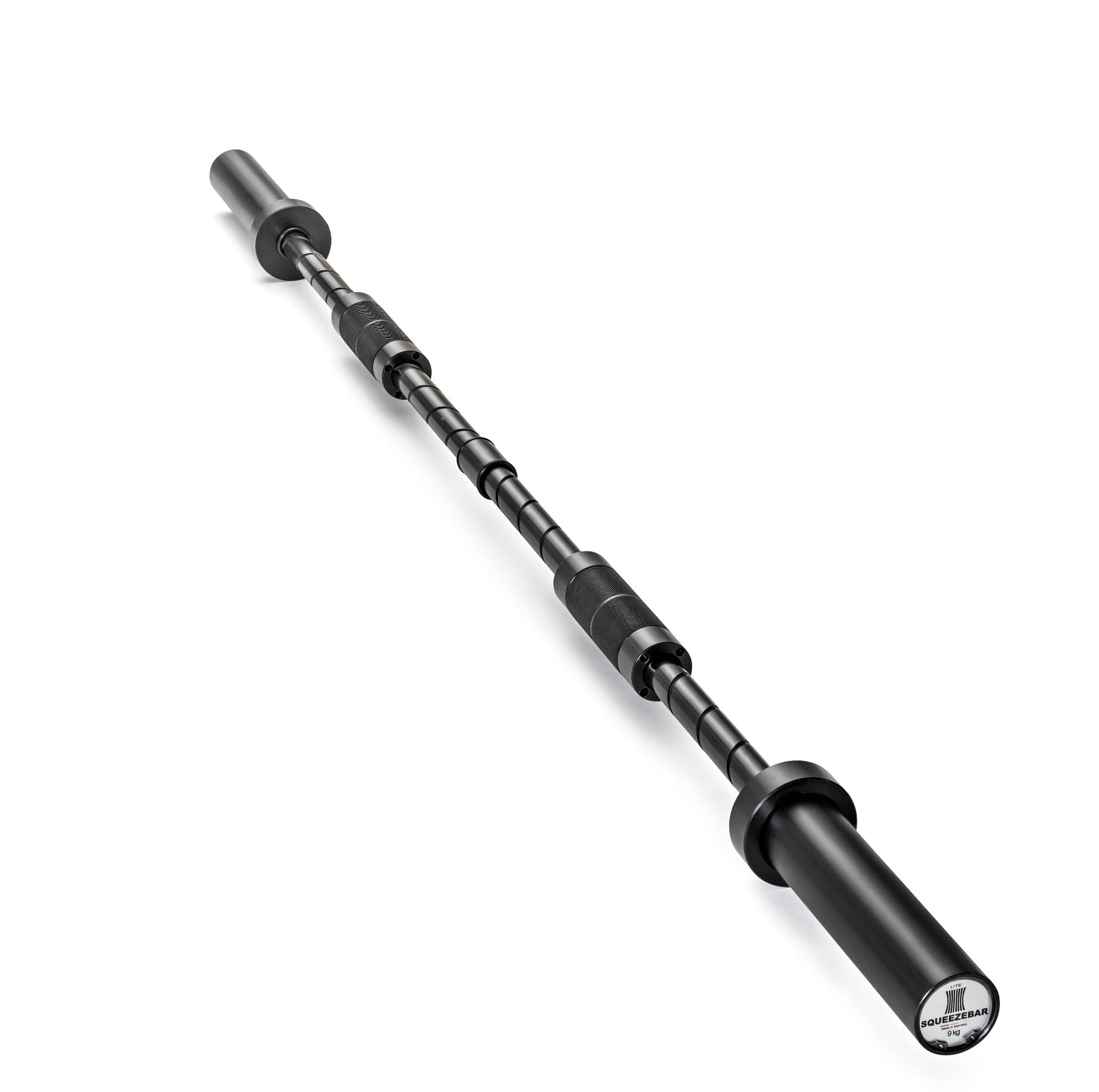 Squeezebar Lite black Barbell on white background
